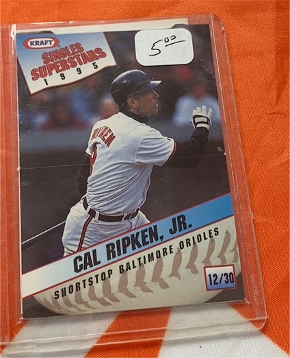 1995 Kraft Singles Superstars #12 Cal Ripken Jr. — front