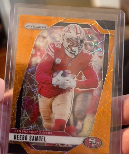 2024 Panini Prizm Orange Lazer Prizm Deebo Samuel — front