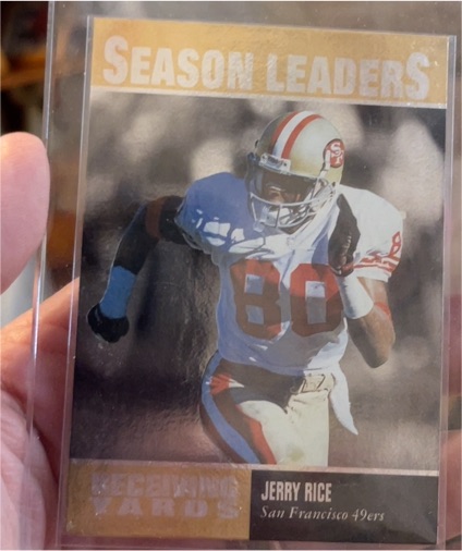 1996 Upper Deck Season Leaders #218 Jerry Rice — front