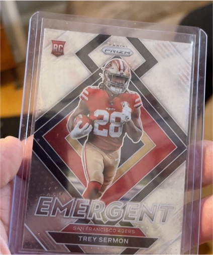 2021 Panini Prizm Emergent #E-19 Trey Sermon — front