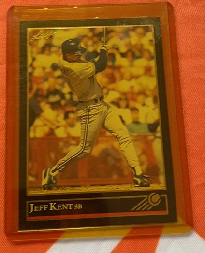 1992 Leaf Black Gold #445 Jeff Kent — front