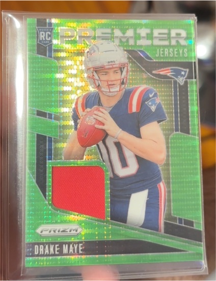 2024 Panini Prizm Premier Jerseys #PJ-DME Drake Maye — front