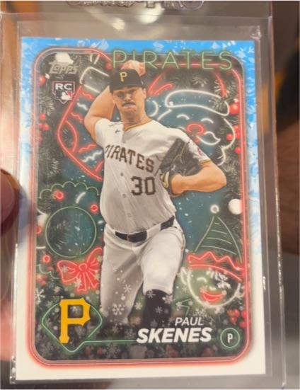 2024 Topps Holiday #H165 Paul Skenes — front