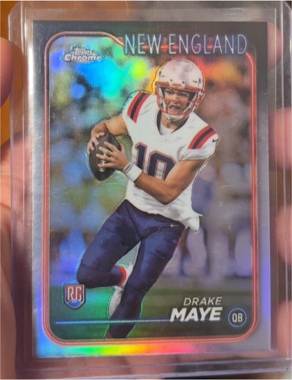2024 Topps Chrome #203 Drake Maye — front