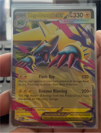 2025 Pokémon Mega Manectric EX #050 — front