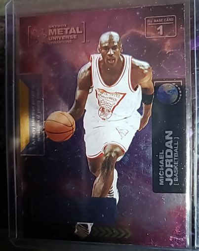 2021 Skybox Metal Universe Champions #1 Michael Jordan — front