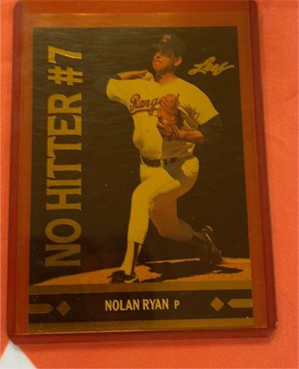 1991 Leaf Gold Moments No Hitter #7 Nolan Ryan — front