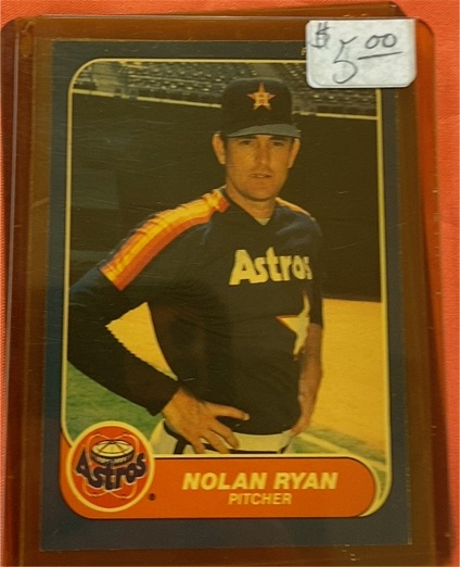 1986 Fleer #310 Nolan Ryan — front