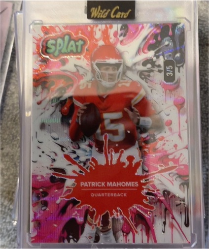 2025 Wild Card Splat #3 Patrick Mahomes — front