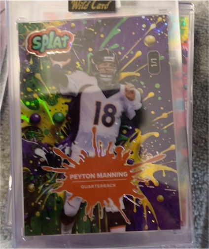 2025 Wild Card Splat #SBGRE01-PM Peyton Manning — front