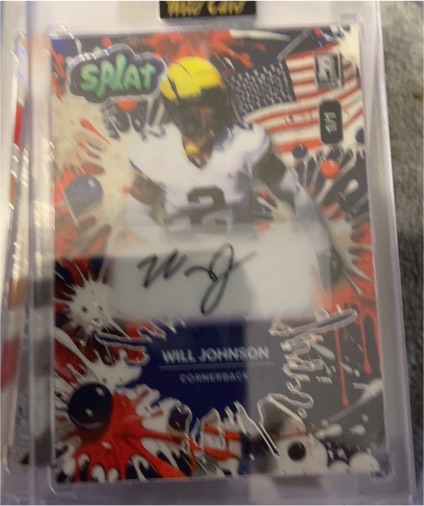 2025 Wild Card Splat Will Johnson — front