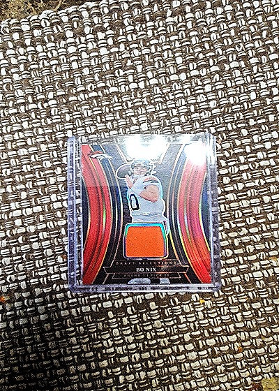 2024 Panini Select Draft Selections Patch Bo Nix — front