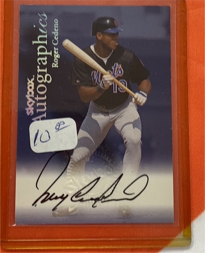 2000 Skybox Autographics Roger Cedeno — front