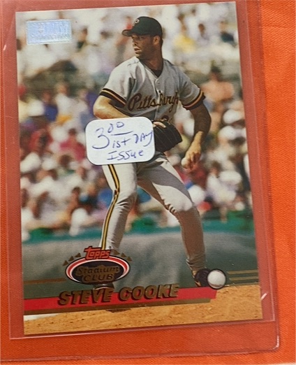 1993 Topps Stadium Club #726 Steve Cooke — front