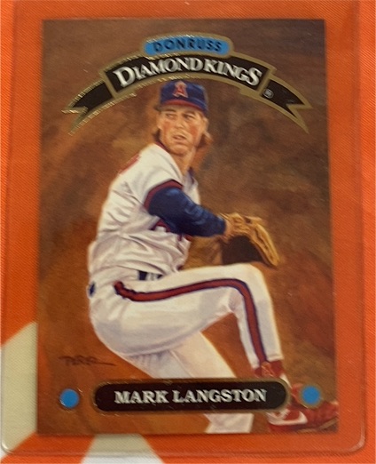 1992 Donruss Diamond Kings #DK-20 Mark Langston — front
