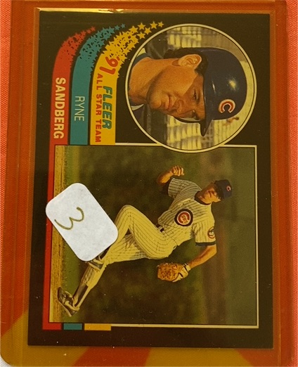 1991 Fleer All-Star Team #1 Ryne Sandberg — front