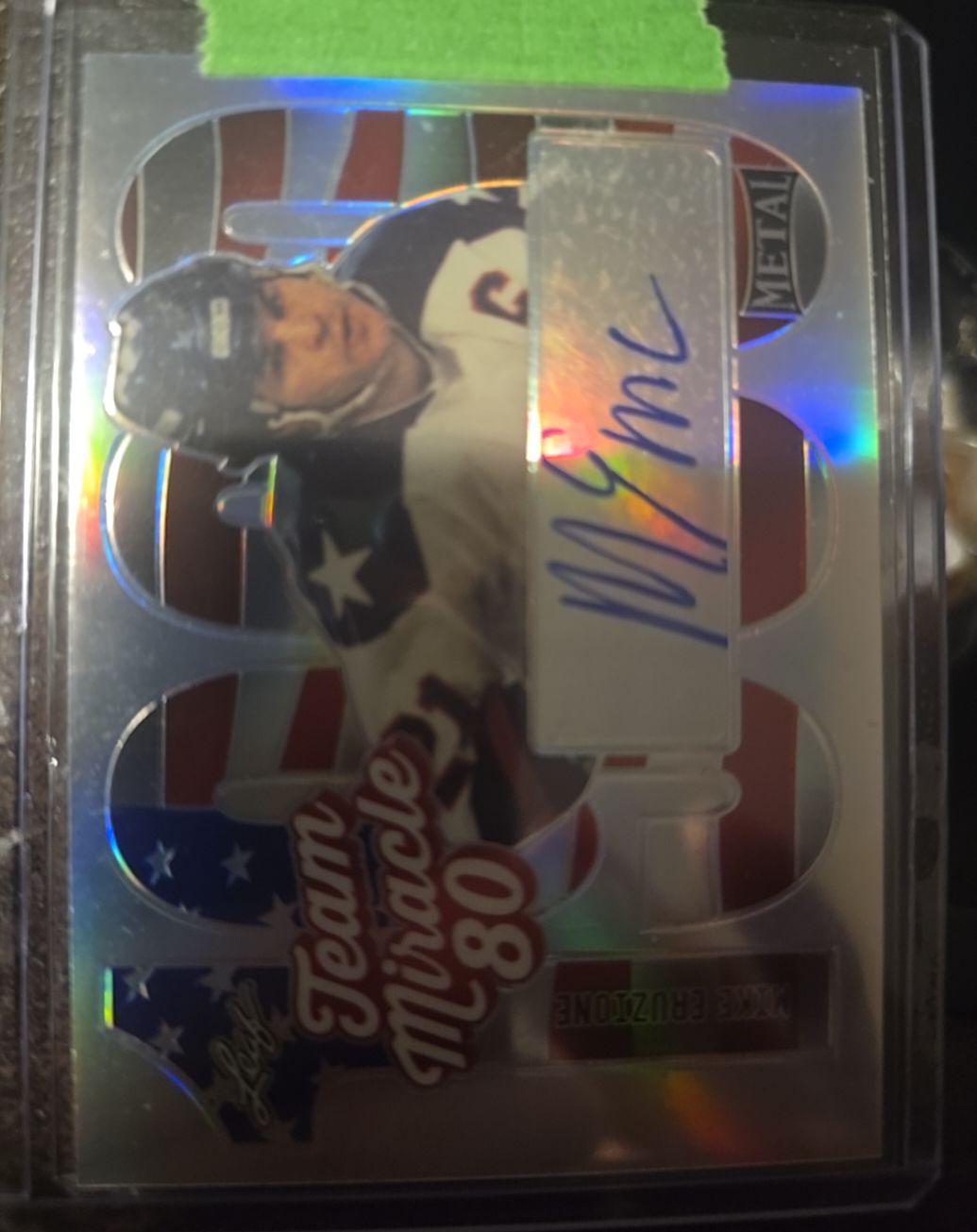 2015 Leaf Metal Team Miracle 80 Mike Eruzione — front