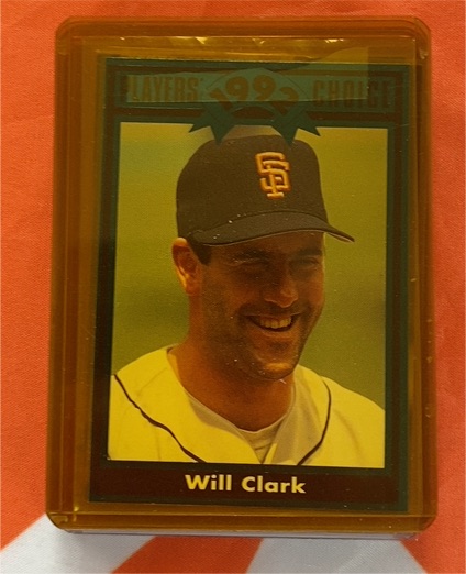 1992 Cartwright Will Clark San Francisco Giants — front