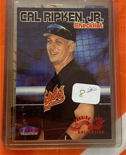 1999 Fleer Tradition #596 Cal Ripken Jr. Checklist — front