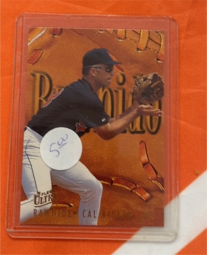 1996 Fleer Ultra Rawhide #9 Cal Ripken Jr. — front