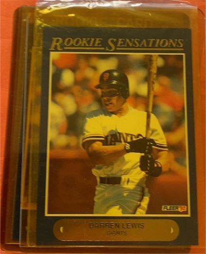 1992 Fleer Rookie Sensations #? Darren Lewis — front