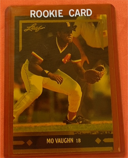 1991 Leaf Gold Leaf Rookies #BC7 Mo Vaughn — front