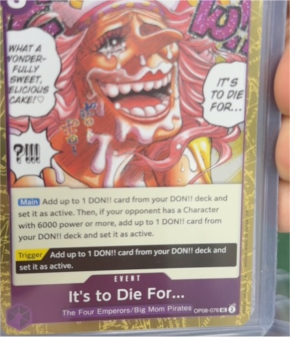 One Piece Card Game OP08-076 It's to Die For — front