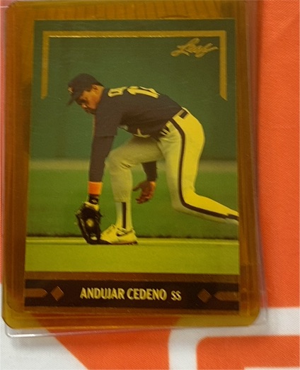 1991 Leaf Gold Rookies #BC20 Andujar Cedeno — front