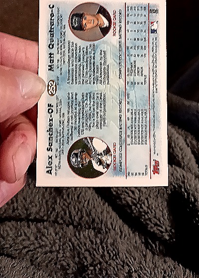 1994 Topps #224 Alex Sanchez — back