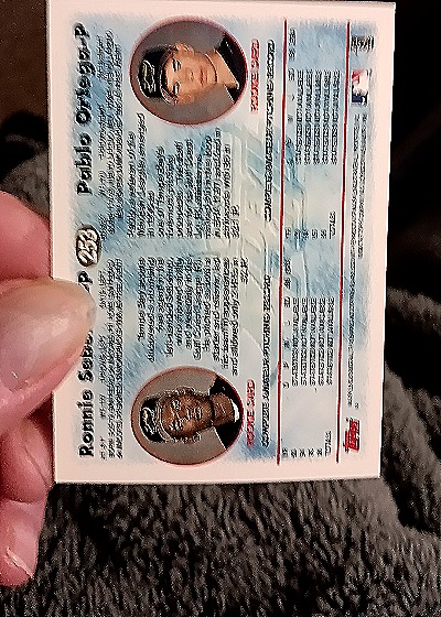 1997 Topps #253 Pablo Ortega / Ronnie Seberino — back