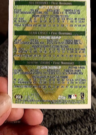 1997 Topps #202 Jim Bonnici / Sean Casey / Dmitri Young — back