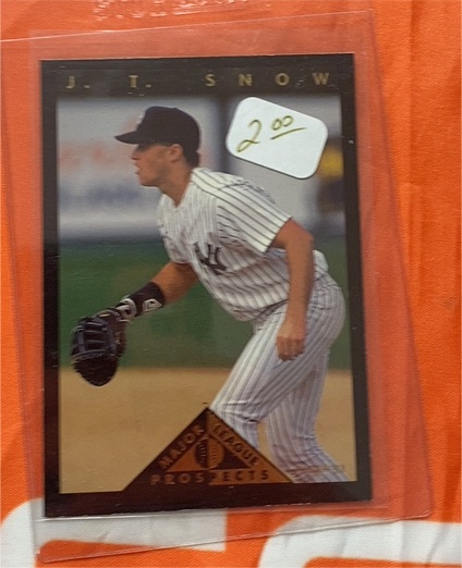 1993 Fleer Major League Prospects #7 J.T. Snow — front