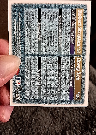 1997 Topps #270 Robert Stratton — back