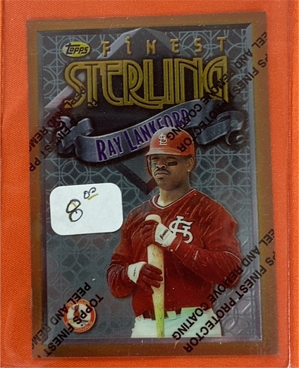 1996 Topps Finest Sterling #334 Ray Lankford — front