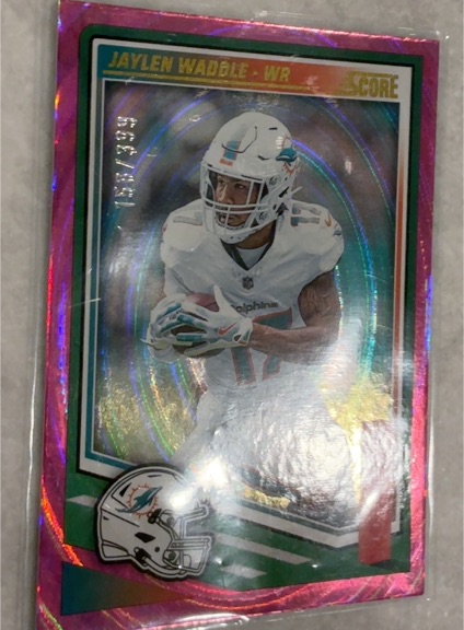 2025 Panini Score #215 Jaylen Waddle — front