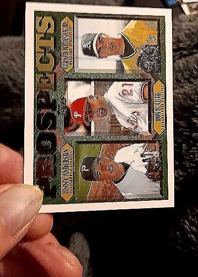 1997 Topps Prospects #493 Kevin L. Brown / Ben Davis / Bobby Estalella — front