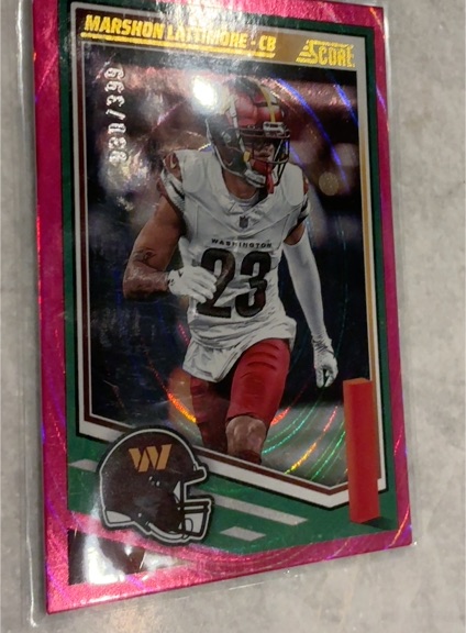 2025 Panini Score #165 Marshon Lattimore — front