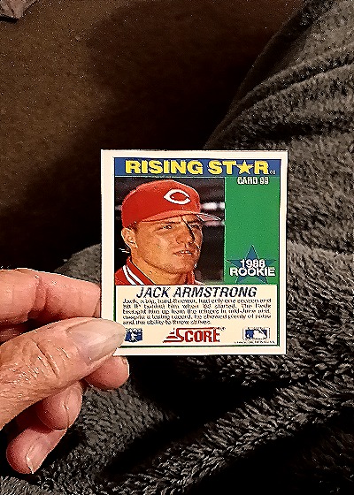 1989 Score Rising Star #89 Jack Armstrong — back