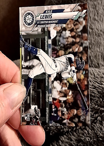 2020 Topps Update #U-21 Kyle Lewis Rookie Debut — front