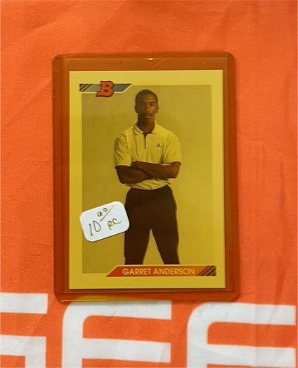 1992 Bowman #298 Garret Anderson — front