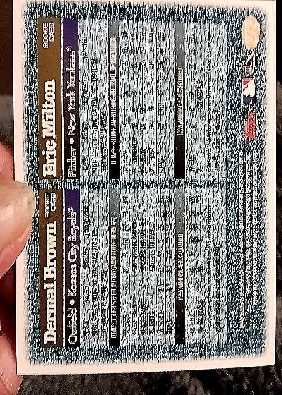 1997 Topps #DPK Derrial Brown Eric Milton — back