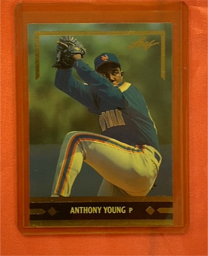 1991 Leaf Gold Rookies #BC23 Anthony Young — front
