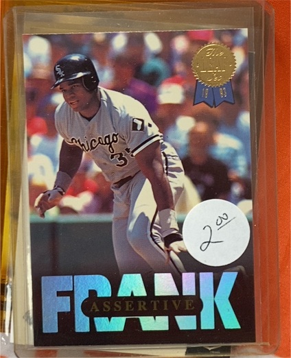 1993 Leaf #5 Frank Thomas Assertive — front