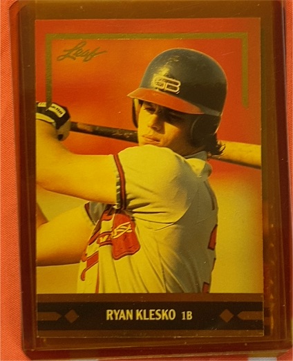1991 Leaf Gold Rookies #BC21 Ryan Klesko — front
