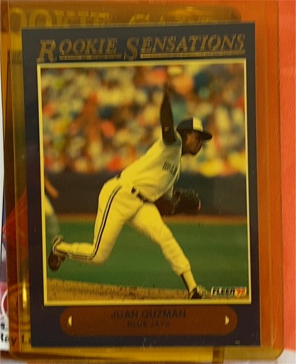 1992 Fleer #13 Juan Guzman Rookie Sensations Insert Card — front