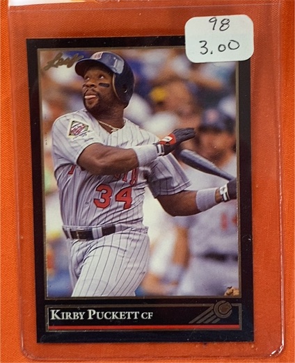 1992 Leaf #98 Kirby Puckett — front