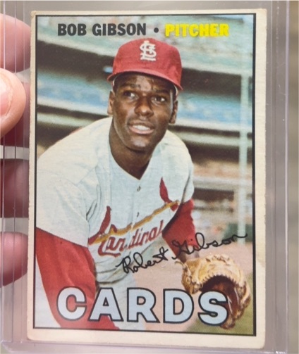 1967 Topps #210 Bob Gibson — front