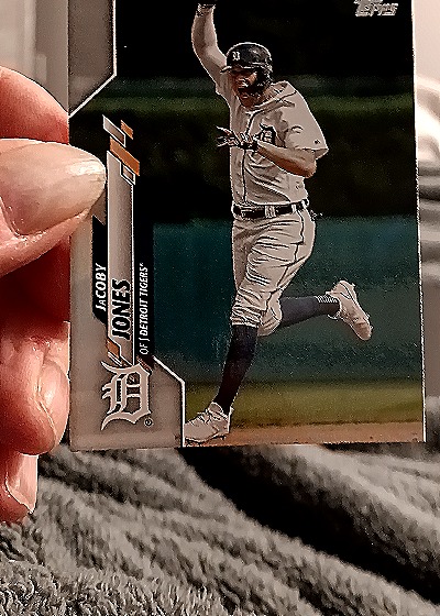2020 Topps #5 Jacoby Jones Tigers Black — front