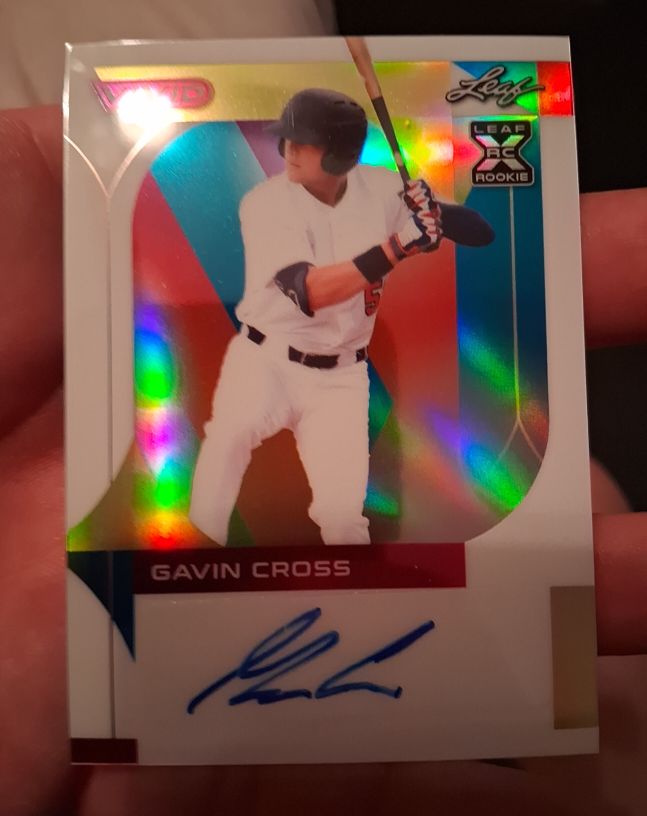 2022 Leaf Vivid #BA-GC1 Gavin Cross Rookie Autograph — front