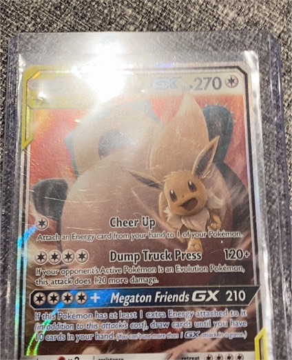 2019 Pokémon Sun & Moon Team Up #120 Eevee & Snorlax GX — front